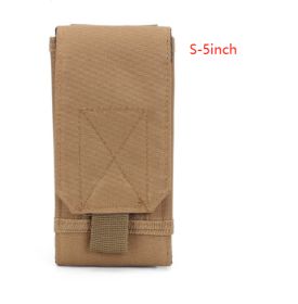 Molle Mobile Phone Bag Waist Bag Men's Sports Running Coin Purse Universal Multifunctional Vertical Belt Portable Wear Belt (Option: 3style-S 5inch)