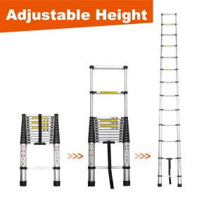 Aluminum Telescoping Ladder For Outdoor Work (Option: SIXTEEN POINT FIVE INCHES)
