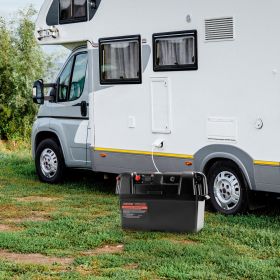 Battery Box Group 24/27 Smart Battery Box 12V/24V/36V For Trolling Motor (Color: Black)