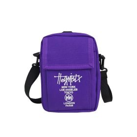 Single Shoulder Small Bag, Fashionable Trendy Student Crossbody Bag, Unisex Casual Phone Bag (Color: Purple)
