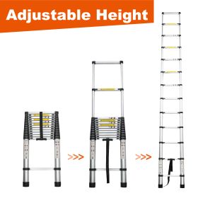 Aluminum Telescoping Ladder For Outdoor Work (Option: TWELVE POINT FIVE INCHES)
