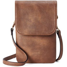 Men's PU Leather High-grade Versatile Messenger Bag (Color: Brown)
