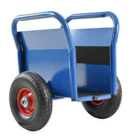All-terrain Movement With Heavy Panel Cart, Flat Cart, Two Nice Handles, 10 Inch Solid Rubber Tires, Overweight 1000 Pounds, Heavy Duty Drywall A (Color: Blue)